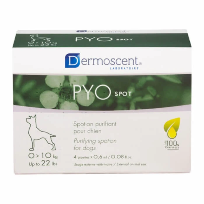 Dermoscent Pyo Pyo Spot Caine 0-10kg - 4 Pipetten