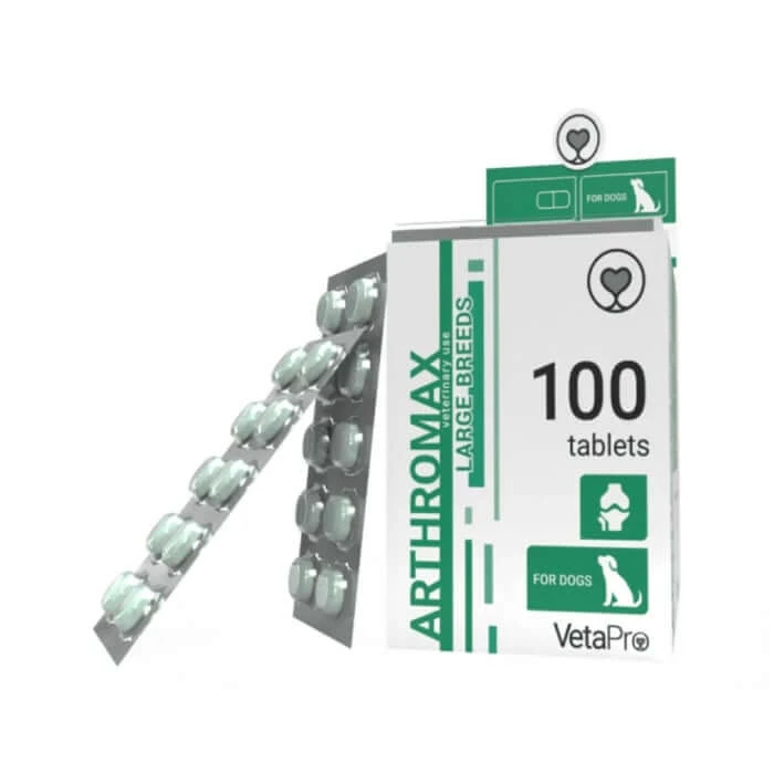 VETAPRO arthromax 100tab/cut Gelenk- und Knorpelunterstützung für Hunde großer Rassen