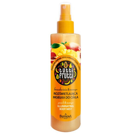 Spray iluminator de corp Tutti Frutti, 200 ml, Farmona