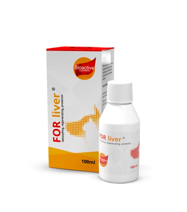 Flüssiges Ergänzungsmittel für leberkranke Hunde, FOR liver® entgiftend, regenerierend, schützend - 50 ml