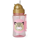 Sticla cu pai Leopard, +12ml, 350ml, 252336, SkipHop