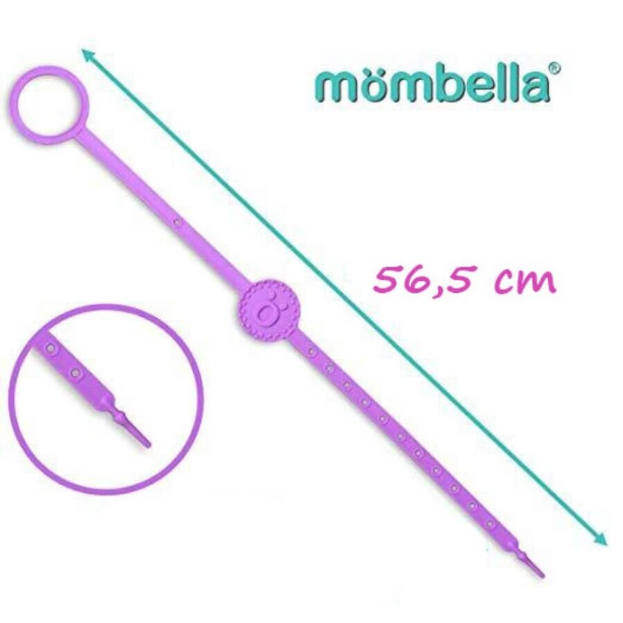 Suport universal din silicon pentru biberoare si jucarii, Teal, 8080, Mombella