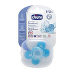 Chupete anatómico de silicona Physio Comfort 6-12 meses, Azul, 74913-7, Chicco