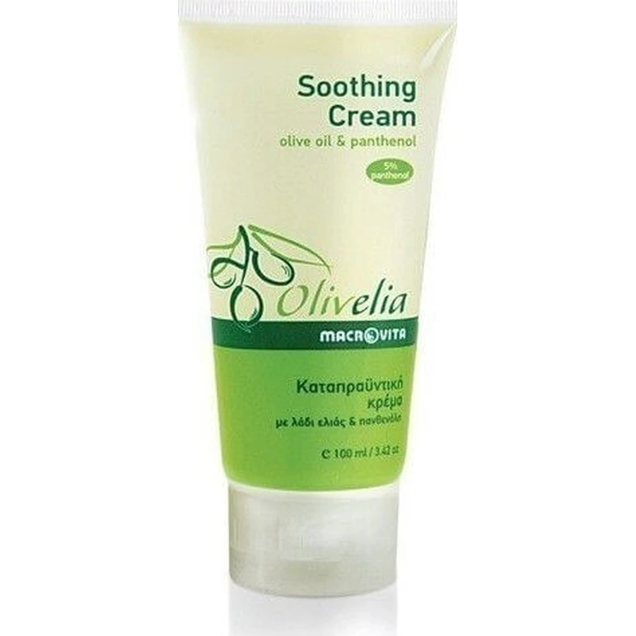 Macrovita Olive-Elia Soothing Cream with Olive Oil & Panthen Moisturizing Body Cream for all skin types 100ml