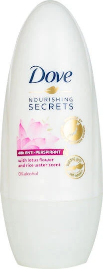 Dove Nourishing Secrets Lotusblume & Reiswasser Deodorant 48h Roll-On 50ml