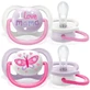 Ultra-Luftsauger, 0-6 Monate, Textdesign, Mädchen, 2 Stück, SCF080/02, Philips Avent