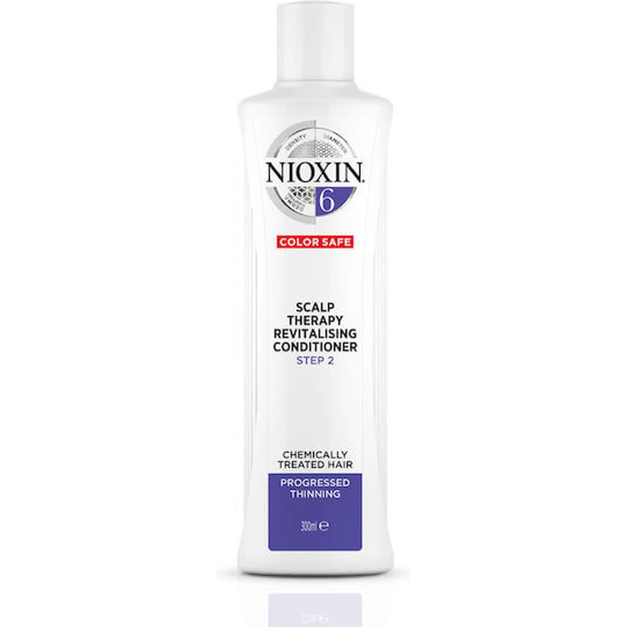 Nioxin Scalp Therapy Conditioner System 6 Reconstruction/Nourishing Conditioner voor alle haartypes voor chemisch behandeld en gevorderd dunner wordend haar 300ml