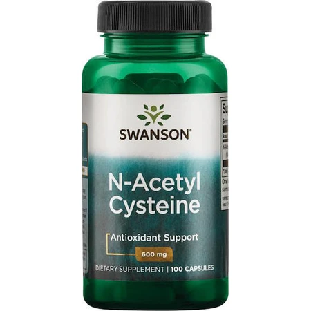 Swanson N-Acetyl Cysteine 600mg 100 Capsule Unflavoured