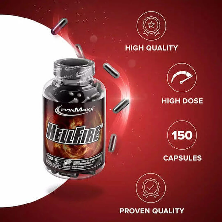 IronMaxx Hellfire 270 mg 150 cáps.