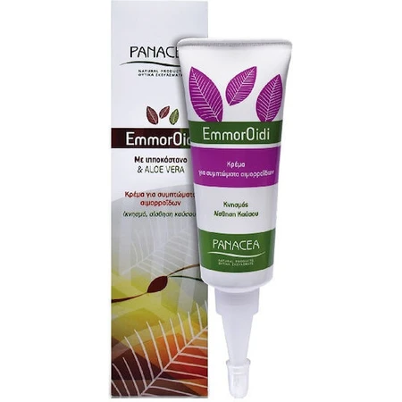 Panacea Hemorroides Crema Cicatrizante y Hemorroides Castaño Silvestre y Aloe Vera 40ml
