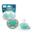 Philips Avent Ultra Air Ciuccio Philips Avent Ultra Air, blu/verde, 6-18 mesi, SCF087/10, 2 pezzi, Philips