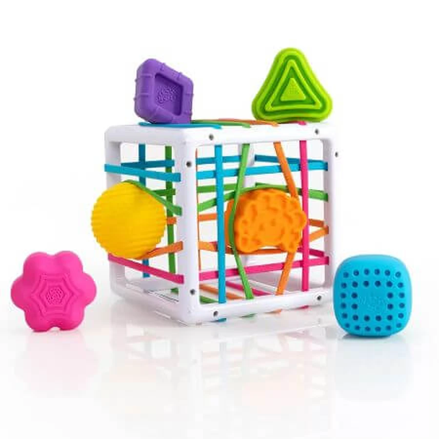 Cube à trier aux formes douces, +10 mois, Fat Brain