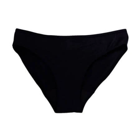Wiederverwendbare Menstruationsslips, Größe L, Schwarz, 1 Stück, FemiEko