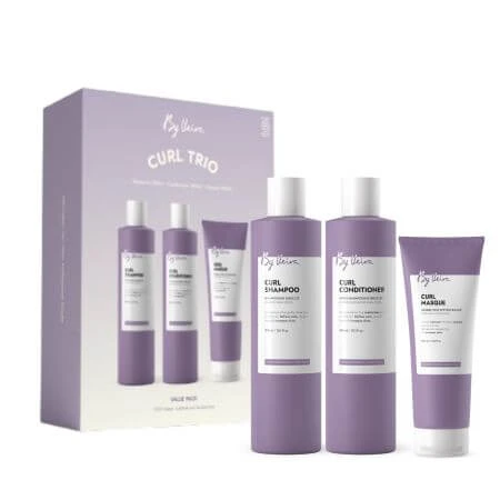 Set für lockiges Haar Shampoo, Spülung und Lockenmaske, 300/300/200 ml, von Veira
