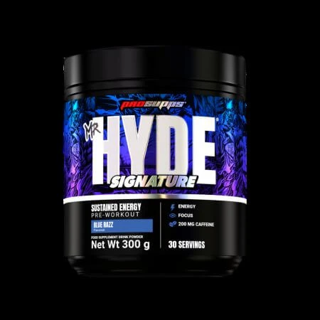 Pre-Workout mit Koffein Mr Hyde Signature, Blue Razz, 300 g, Prosupps