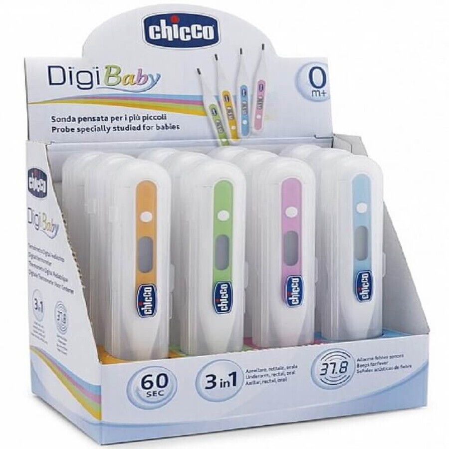 Termometru pediatric Digi Baby 3 în 1,06929-7, 0luni+, Chicco