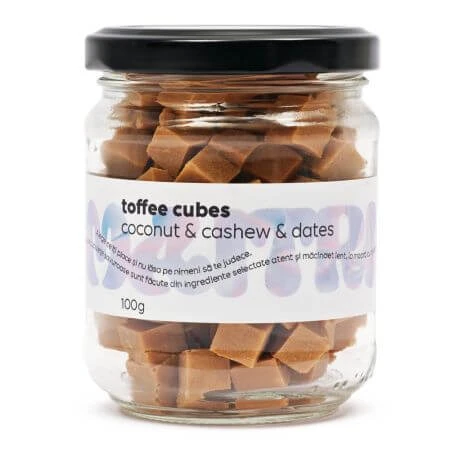 Karamellwürfel mit Lucuma und Mesquite Toffee-Würfel, 100 g, Maitri