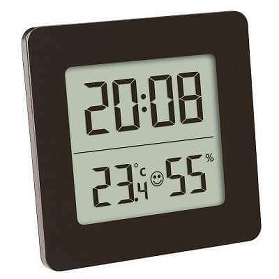 Digitales Thermometer und Hygrometer mit Uhr und Alarm, 30.5038.01, TFA