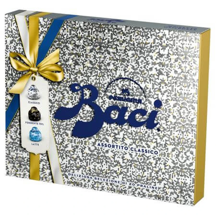 Praline de ciocolata asortate Xmas Box, 250 g, Baci