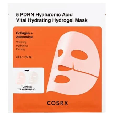 Feuchtigkeitsspendende Hydrogel-Maske mit PDRN und Hyaluronsäure, 34 g, Cosrx
