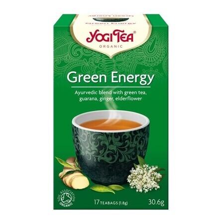 Grüner Energie-Tee, 17 Beutel, Yogi Tee