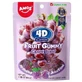 4D Gominolas de Fruta Uva 4D Gominolas de Fruta Uva, 65 g, Amos