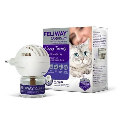 Katzen-Diffusor + Feliway Optimum Feliway Optimum Reserve, 48 ml, Ceva Sante