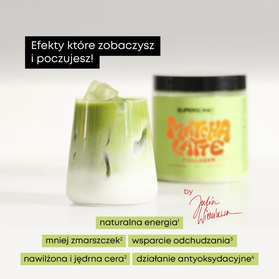 Supersonic Matcha Latte Collagen, Maracuja-Geschmack, 280 g