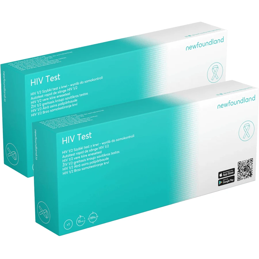 Zestaw HIV Test domowy 3w1, szybki domowy test z krwi do wykrywania infekcji HIV, 2 sztuki: ceny i cechy
