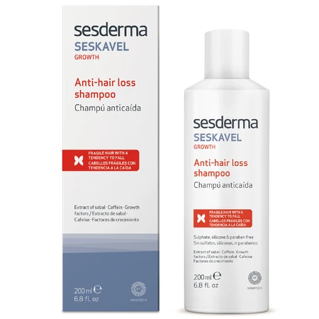 Sesderma Seskavel Growth kit anti-chute, shampooing, 200 ml + masque, 250 ml