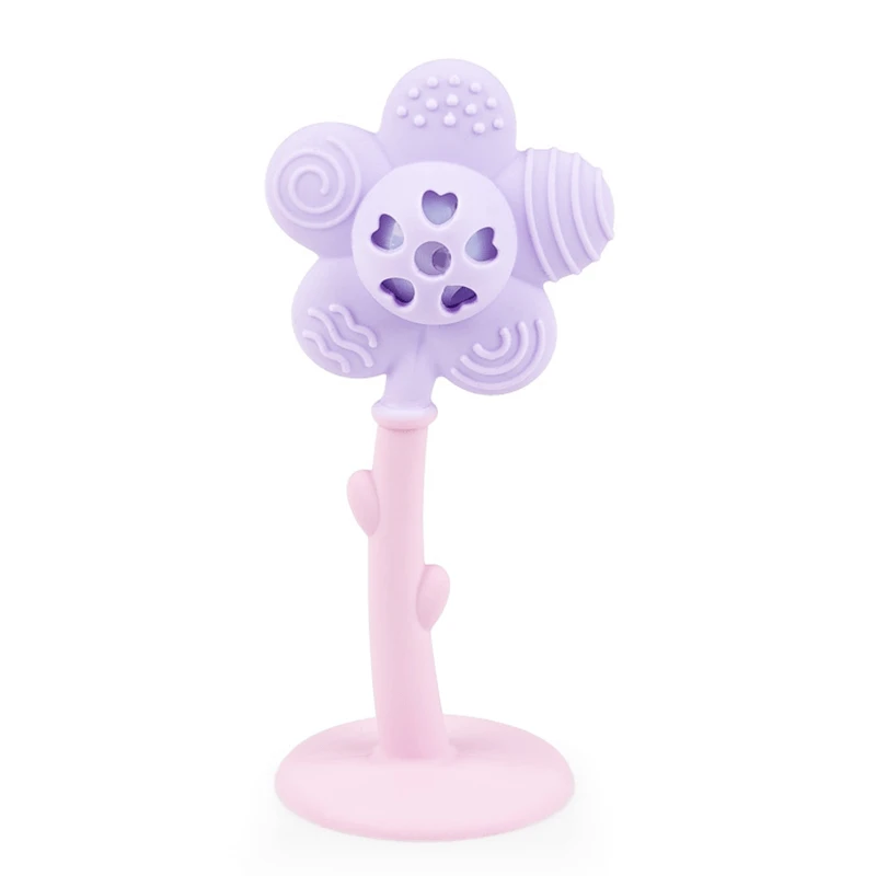Dumel GiliGums, Beißring, Joyful Flower, lila, ab 3 Monate, 1 Stück