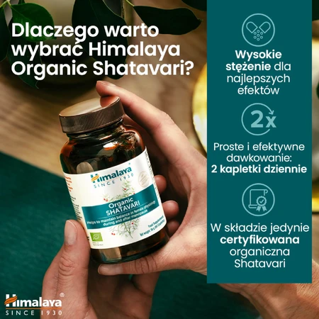 Himalaya Organic Shatavari set, 2 x 60 comprimate