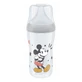 NUK Perfect Match, biberon anti-colic cu tetină din silicon, mărimea M, Mickey Mouse de la 3 luni, 260 ml