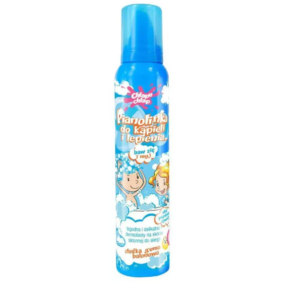 Splash Splash, spumă colorată pentru îmbăiere și lipire, gumă dulce cu bule, de la 3 ani, 200 ml