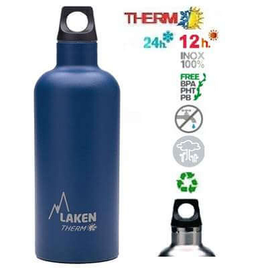 Bleumarin Futura stainless steel thermos, 350ml, Laken