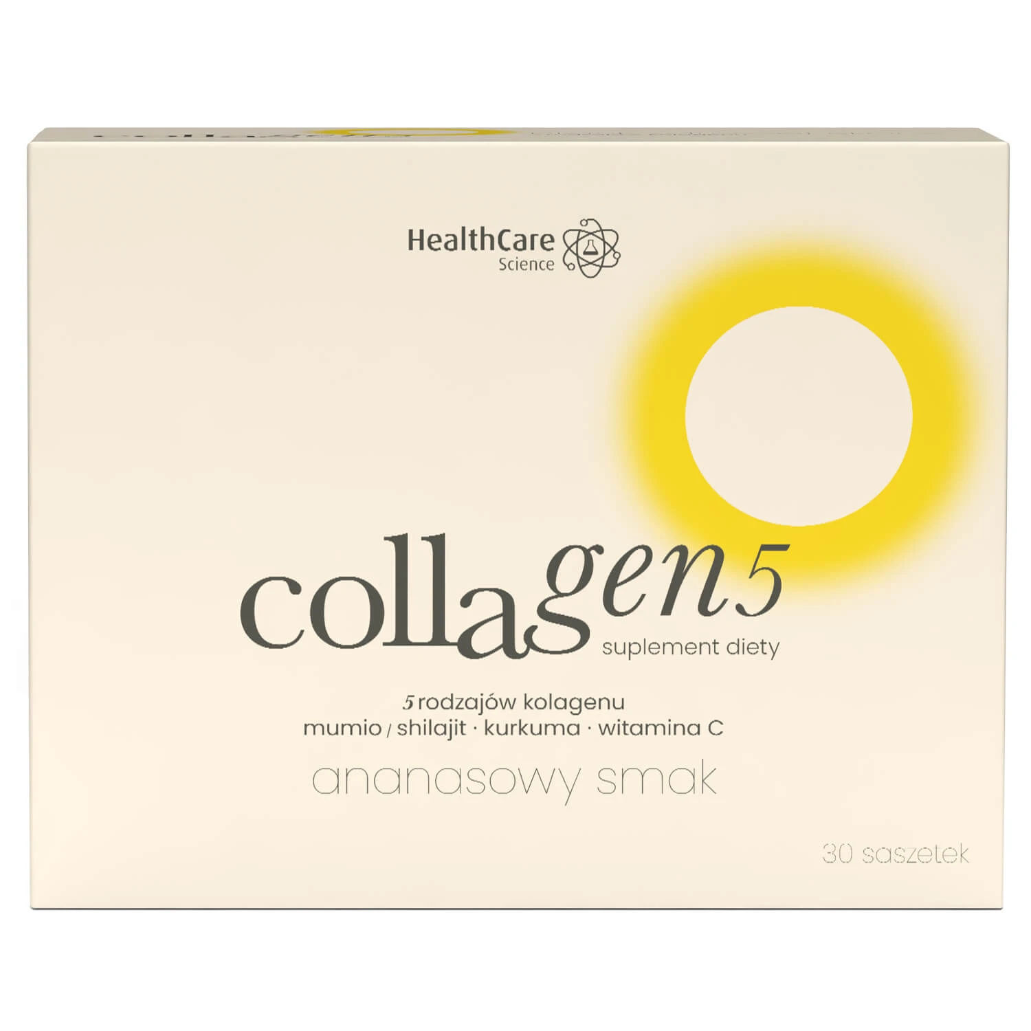 Collagen5, Ananas-Geschmack, 30 Beutel