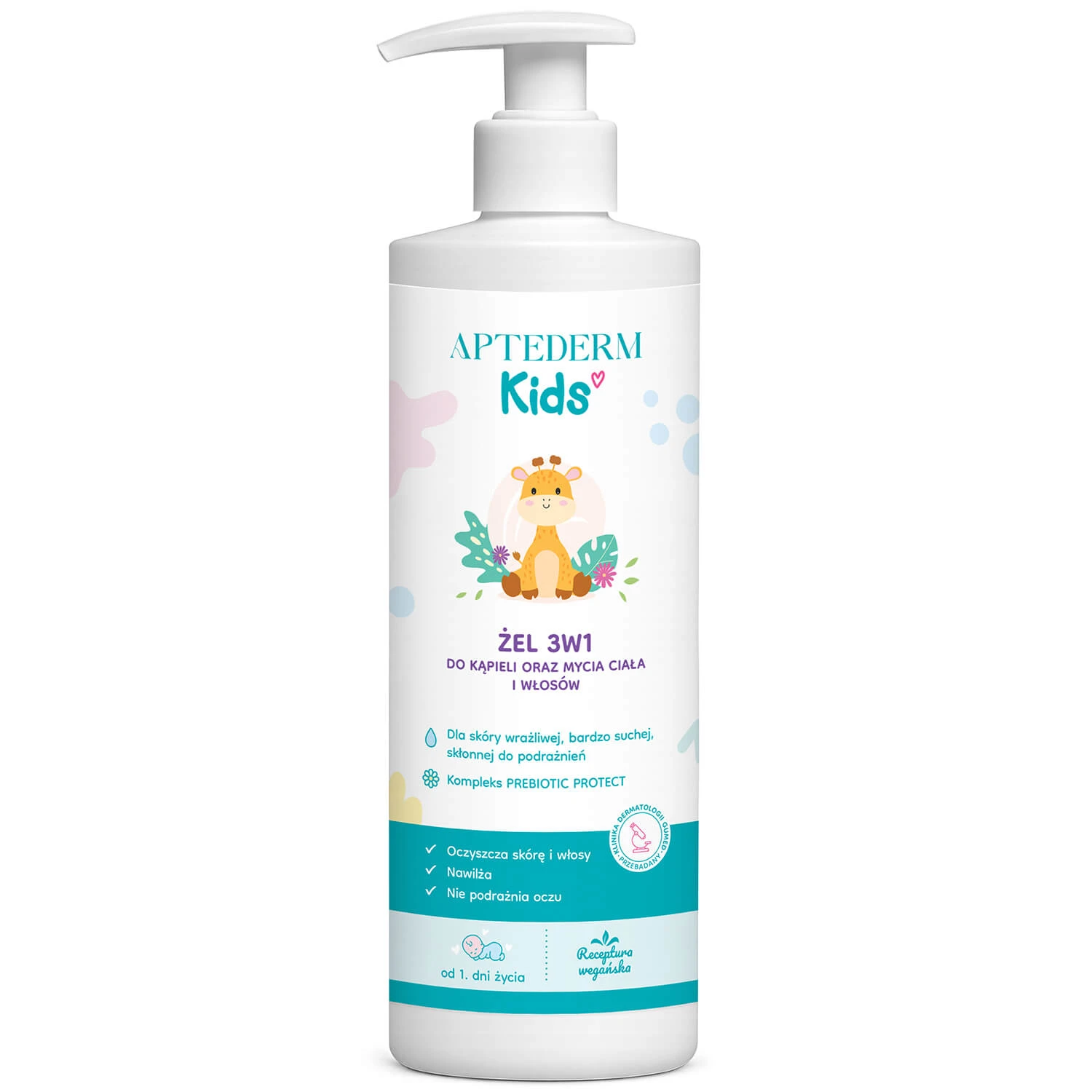 Aptederm Kids, 3-in-1-Waschgel, ab Tag 1, 400 ml