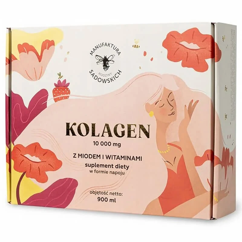 Manufaktura Rodziny Sadowskich Kolagen 10 000 mg mit Honig und Vitaminen, 30 x 30 ml