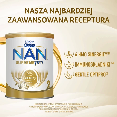 Nestle NAN Supremepro 2 HMO set, follow-on milk for infants over 6 months, 2 x 800 g
