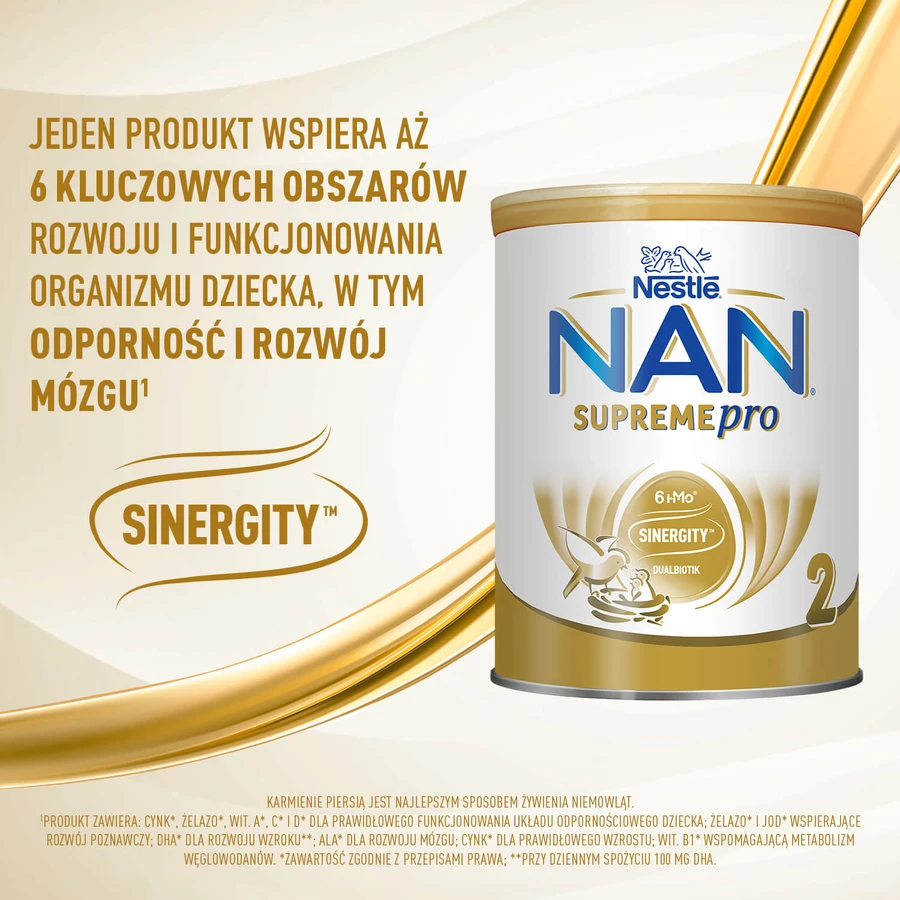Nestle NAN Supremepro 2 HMO set, follow-on milk for infants over 6 months, 2 x 800 g