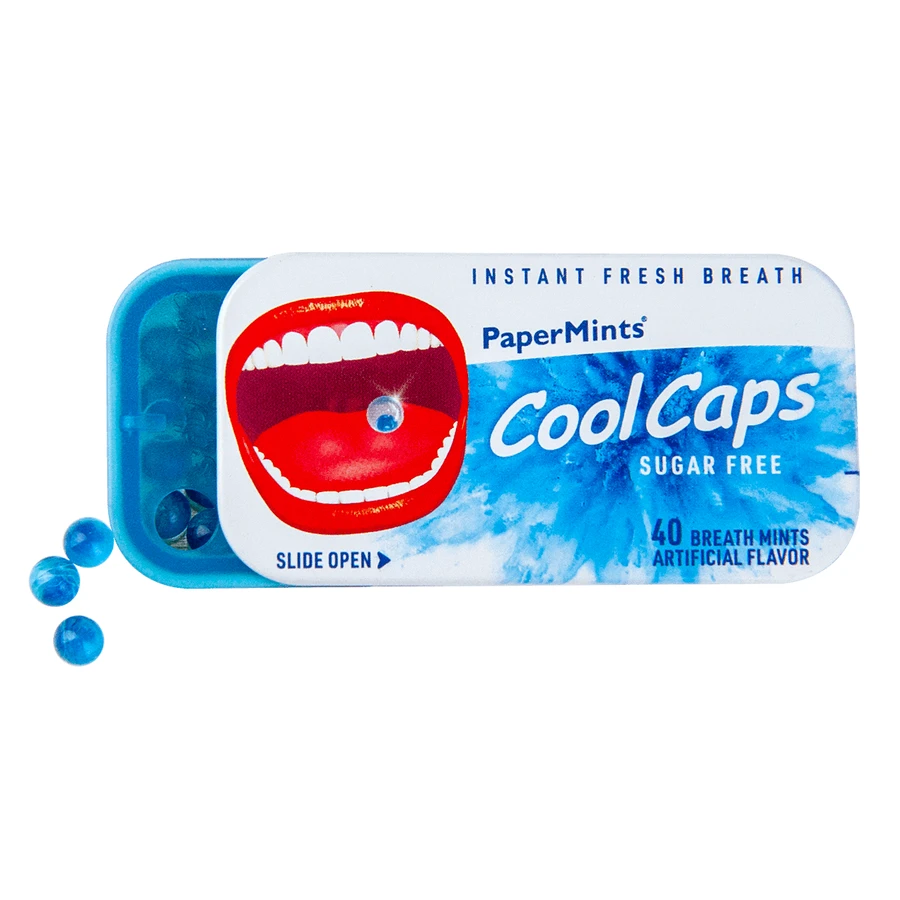 CoolCaps PaperMints, capsules, suikervrij, muntsmaak, 40 stuks