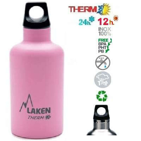 Edelstahl-Thermoskanne Roz Futura, 350ml, Laken