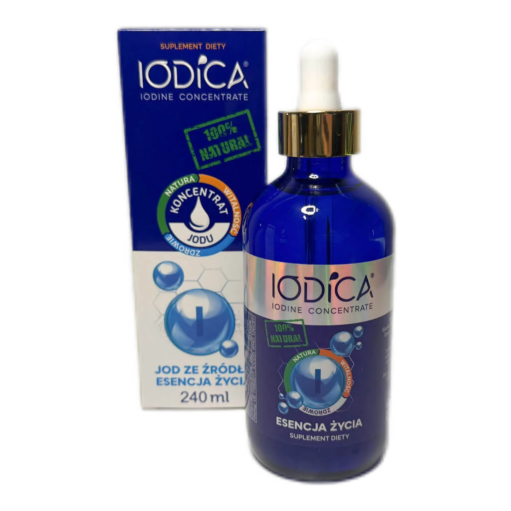 Jodica, Jodkonzentrat, flüssig, 240 ml VERUNREINIGTE VERPACKUNG