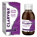 Clarvox Sirup für Rachen und Kehlkopf für Erwachsene und Kinder ab 3 Jahren, Flechte + Engelwurz, 200 ml