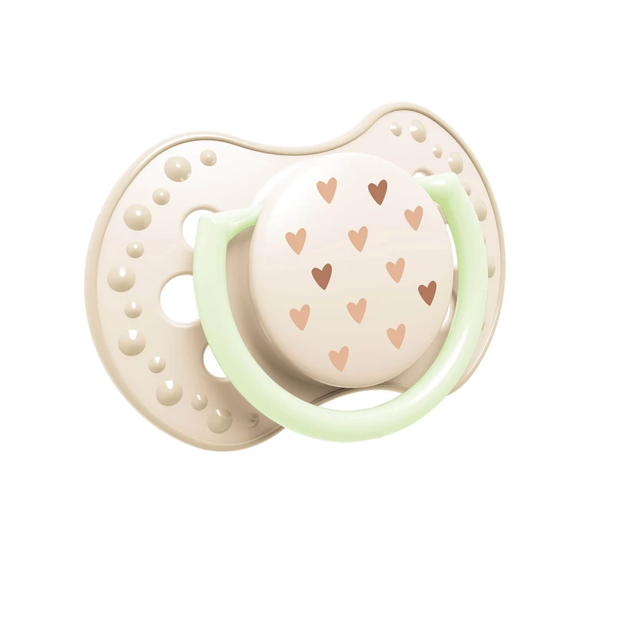 Lovi, sucette, 0-6 mois, silicone, dynamique, Teddy Love, 2 pièces