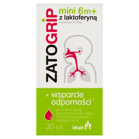 Zatogrip Mini 6m+ met lactoferrine, druppels voor kinderen, 30 ml