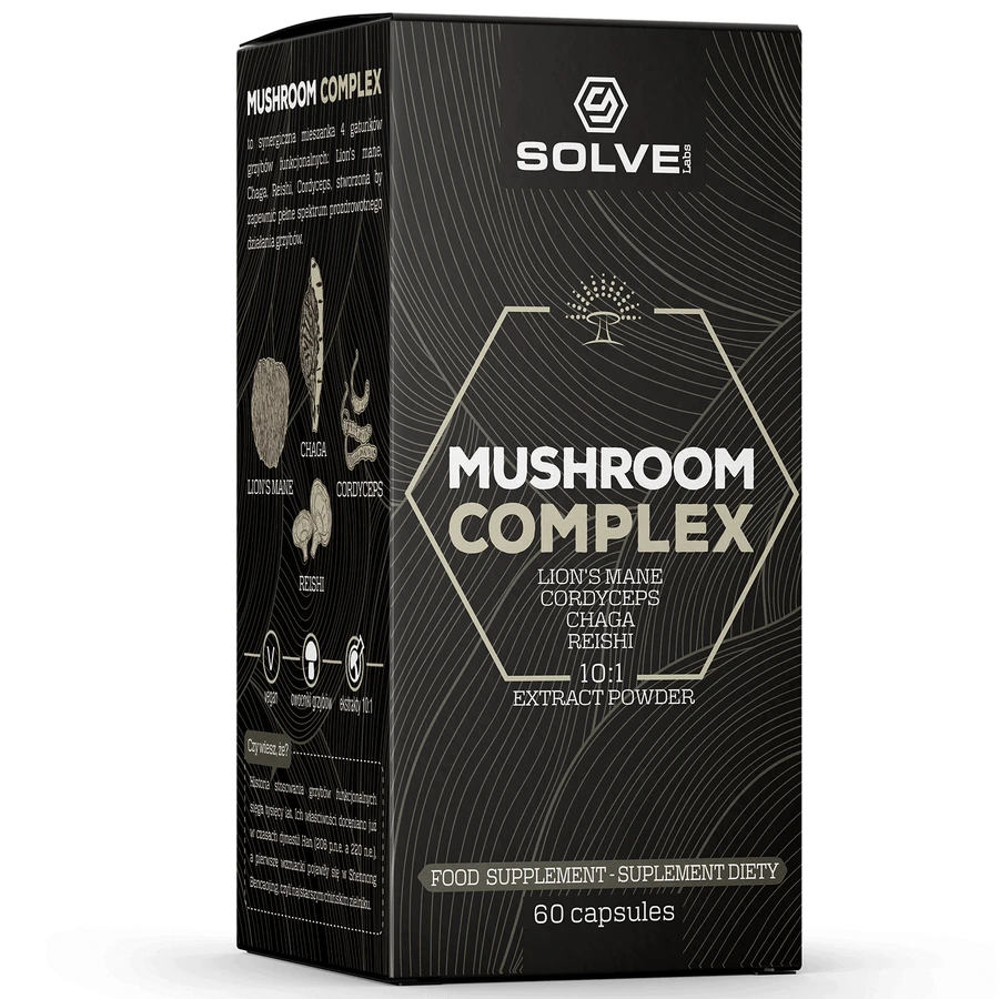 Solve Labs Complex de ciuperci, 60 capsule