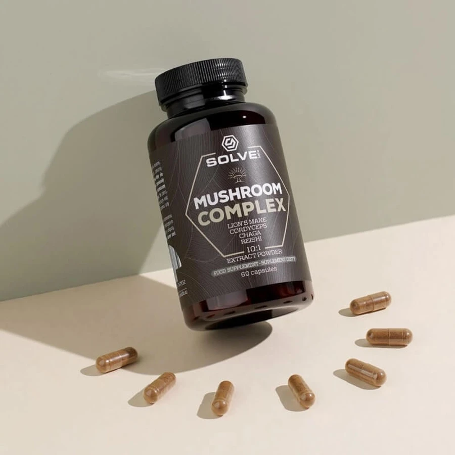 Solve Labs Complex de ciuperci, 60 capsule