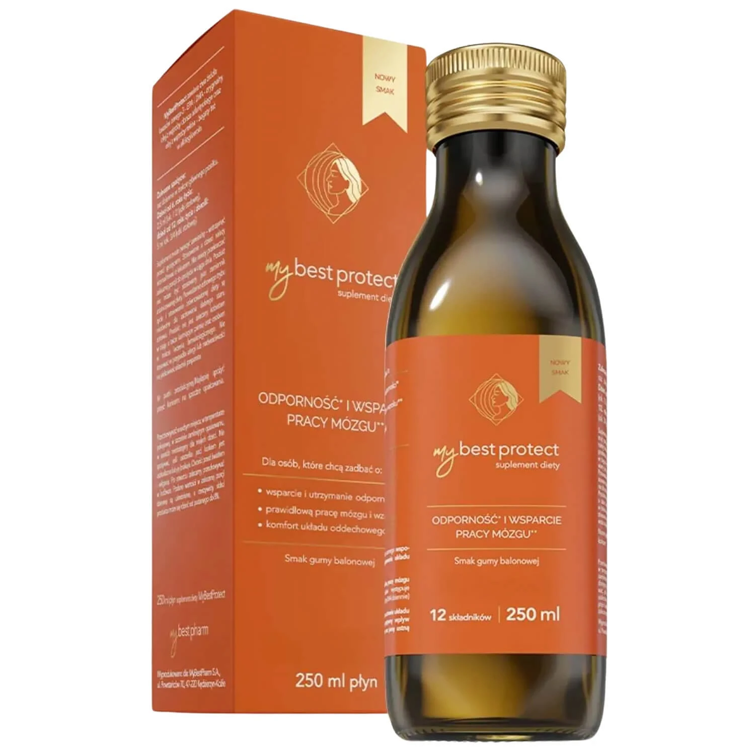 MyBestProtect, Kaugummi-Geschmack, 250 ml