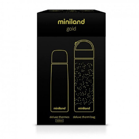 Thermosflasche für Flüssigkeiten, Gold, 500ml, Miniland
